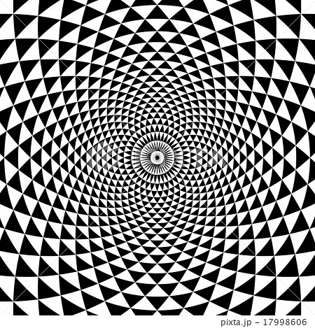 Abstract Circle Spiral Black and White Background 17998606