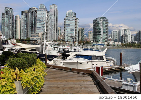 カナダ　バンクーバーの海辺の散歩道 18001460