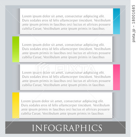 Infographic colorful design template 18001685