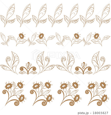 Abstract seamless floral pattern 18003827