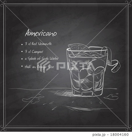 coctail americano on black board 18004160