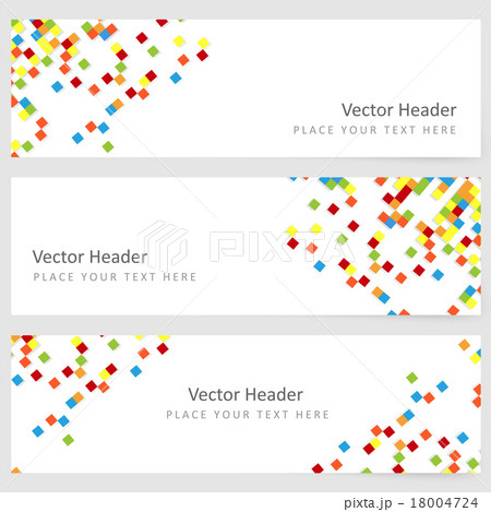 Abstract template horizontal banner 18004724
