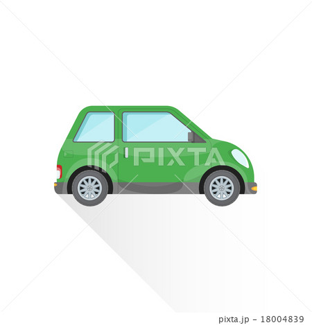 vector flat compact city car body illustration vector flat compact city car body illustration 18004839