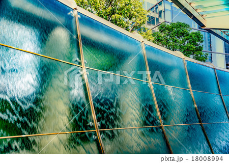 六本木ヒルズの水のオブジェの写真素材