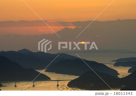 日生諸島からの朝日 18011343