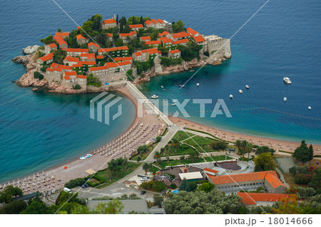 Sveti Stefan island in Budva, Montenegro Sveti Stefan island in Budva, Montenegro 18014666