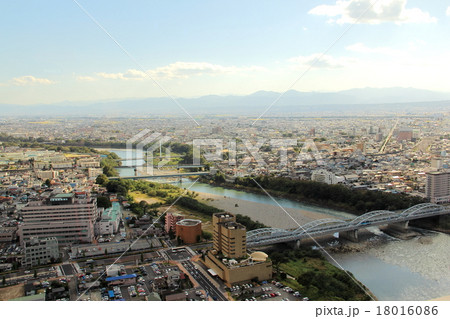 利根川と群馬大橋 利根川と群馬大橋 18016086