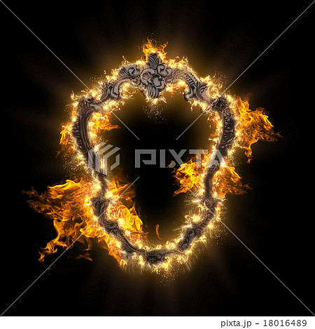 burning metal frame 18016489