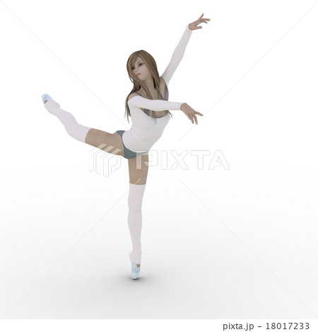 ダンスする女性 Perming3dcgイラスト素材のイラスト素材