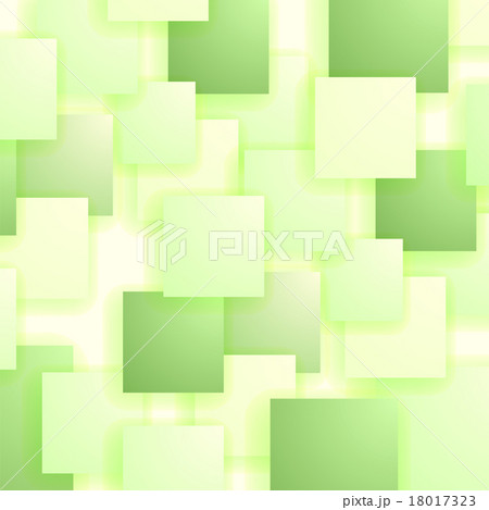 Set of Green Squares. Squares Pattern 18017323