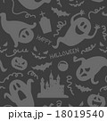ゴースト 模様  Halloween ghost seamless pattern 18019540