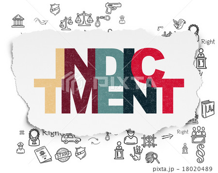 Law concept: Indictment on Torn Paper background Law concept: Indictment on Torn Paper background 18020489