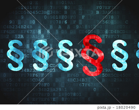 Law concept: Paragraph on digital background Law concept: Paragraph on digital background 18020490