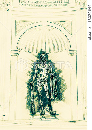 Hercules of the Theatre of Pompey in Vatican 18020646