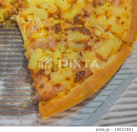 Pizza with a slice missing 18022801