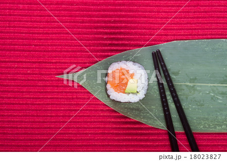 japanese cuisine. sushi on the background 18023827