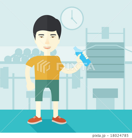 Man drinking water. 18024785