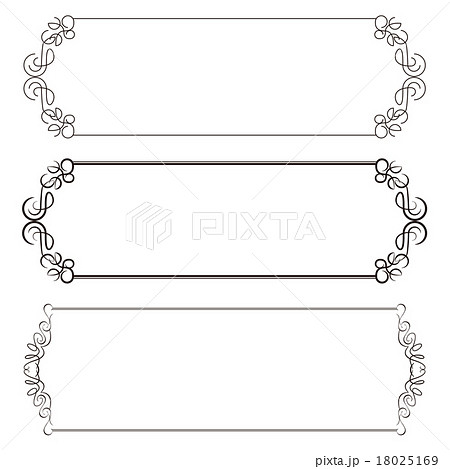 罫線 飾り罫のイラスト素材