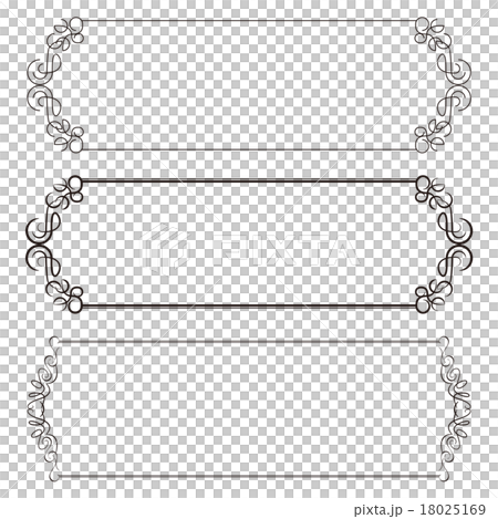 罫線 飾り罫のイラスト素材