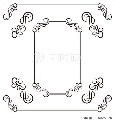罫線 飾り罫のイラスト素材