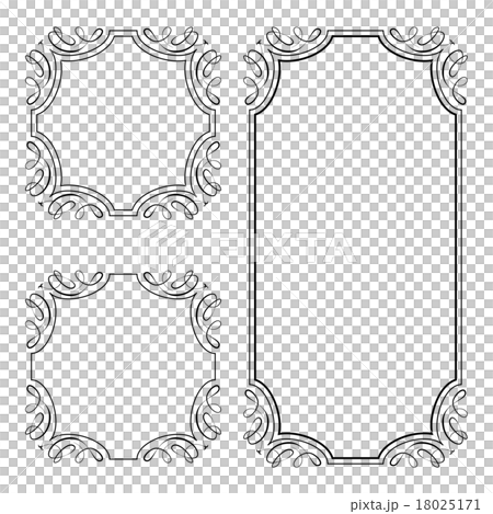 罫線 飾り罫のイラスト素材