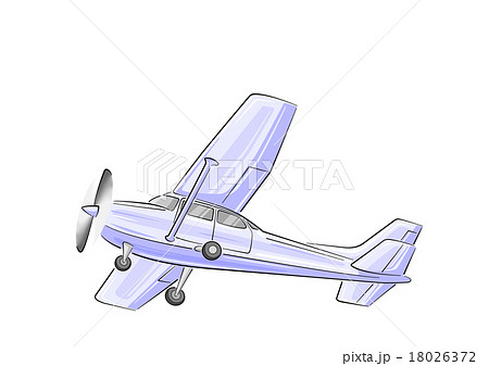 小型プロペラ飛行機のイラストのイラスト素材 18026372 Pixta