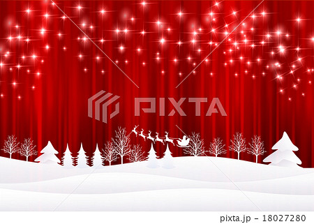クリスマス　サンタ　背景  18027280