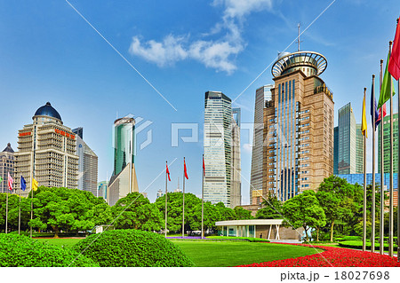 Beautiful view skyscrapers, Shanghai Beautiful view skyscrapers, Shanghai 18027698