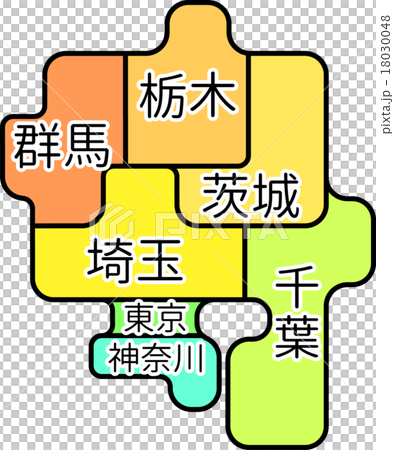 地方地図関東地方 18030048