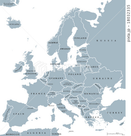 Europe Countries Political Map 18032335