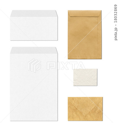 envelopes mockup template, white background 18032869