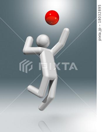 Volleyball 3D symbol, Olympic sports 18032895