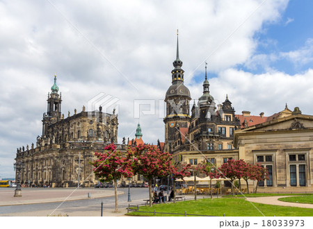 View of Dresden castle and Cathedral - Germany 18033973