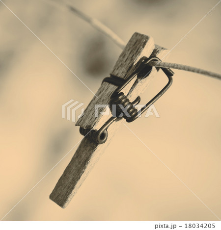 Broken clothespin on the wire Broken clothespin on the wire 18034205