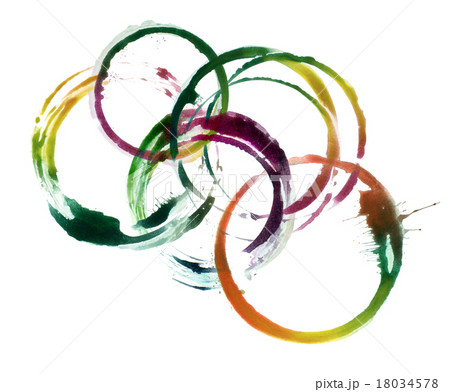 watercolor painted design elements 18034578