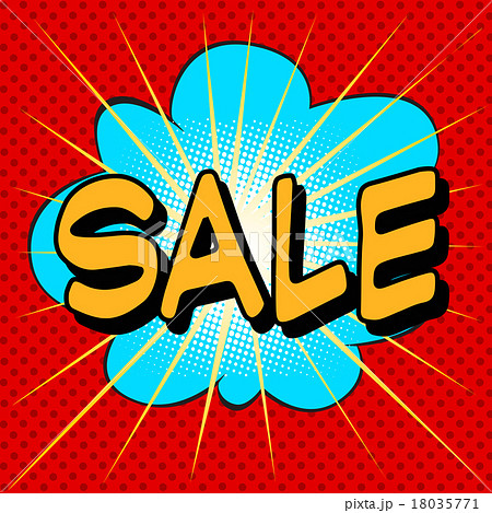 Sale the word comic style 18035771