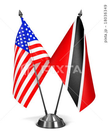 USA,  Trinidad and Tobago - Miniature Flags. 18036349