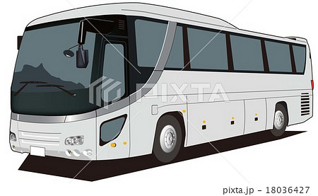 大型バスのイラスト素材 18036427 Pixta