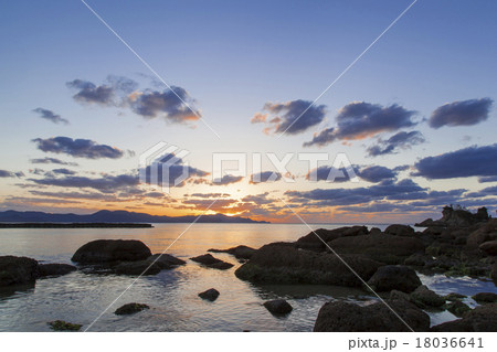 夕日が浦夕景 18036641