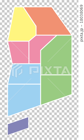 韓国の地図 韓国の地図 18038069
