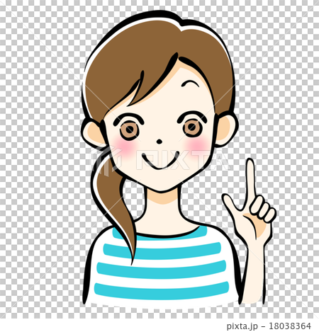 Explain female hand-drawn wind 18038364