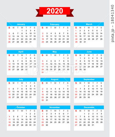 2020 calendar week start sunday 18041340