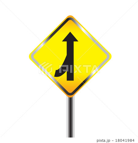 Caution Sign road on Isolated background 18041984
