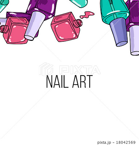 Vector nail lacquer bottles  18042569