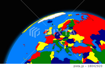 Europe on planet Earth political map 18042920