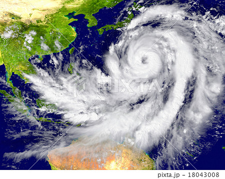 Hurricane north of Australia Hurricane north of Australia 18043008