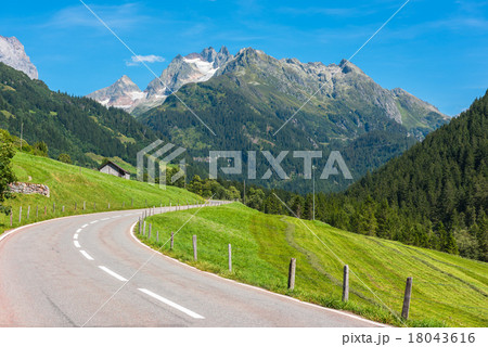 Road Turn in Mountains Road Turn in Mountains 18043616
