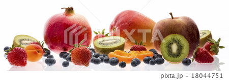 Wide Selection Of Fruit Isolated On White 18044751
