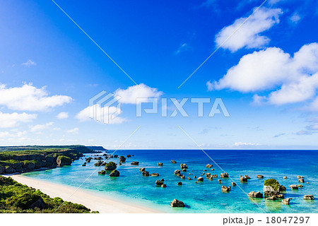 沖縄、海、海岸、風景 18047297