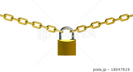 padlock and chain 18047619